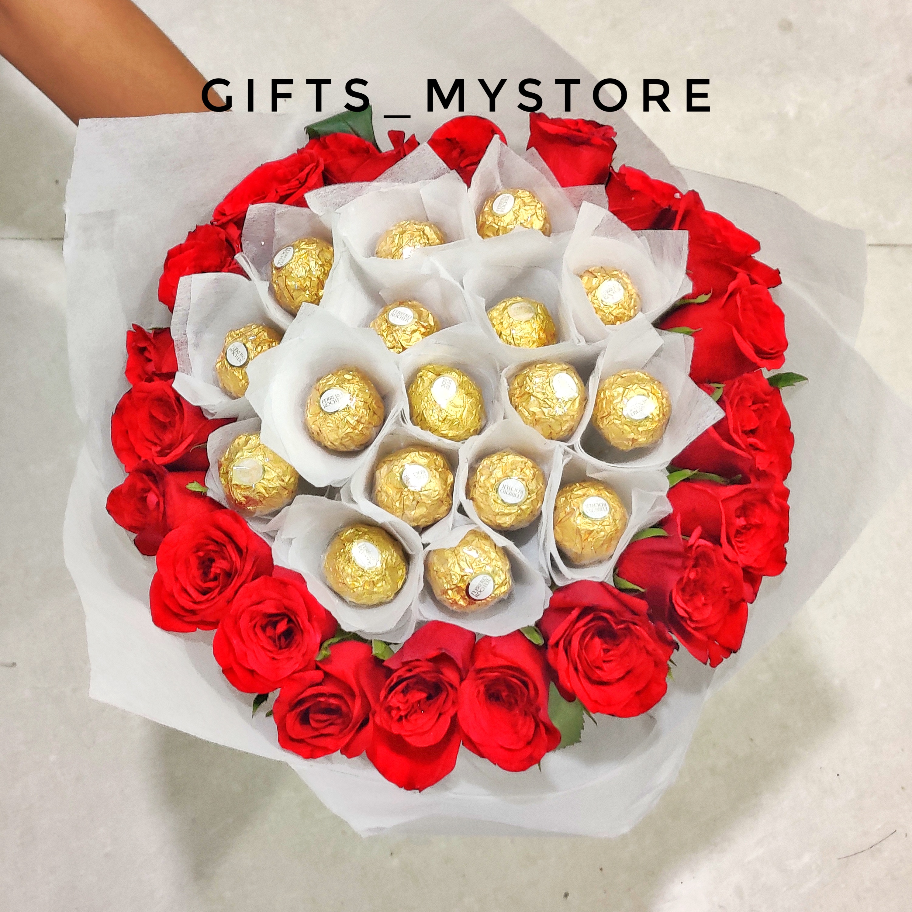 FERRERO AND ROSE BOUQUET
